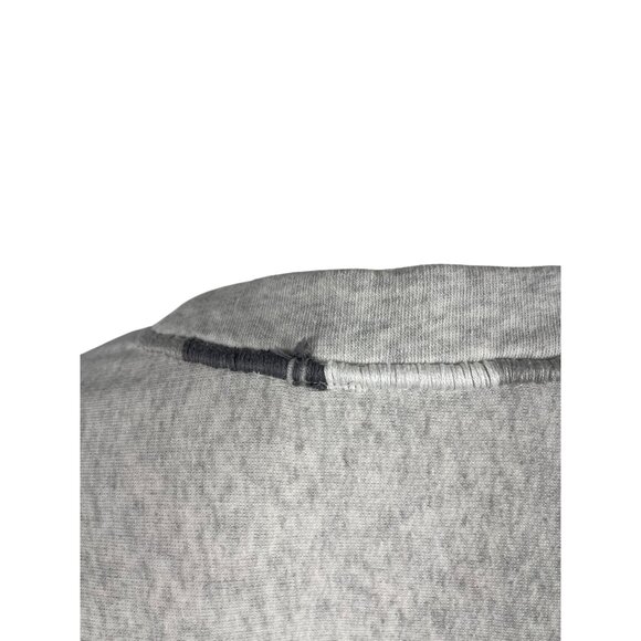 Soft Surroundings Fleece Lined Tunic Sweatshirt Small Gray Embroidered Trim - Picture 4 of 9